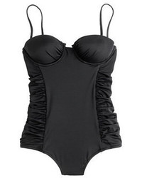J.Crew Long Torso Ruched Underwire One Piece Swimsuit
