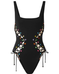 Agent Provocateur Marney Med Lace Up Swimsuit