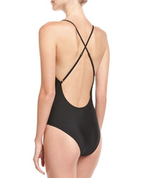 6 Shore Road Palacial Tie Front One Piece Swimsuit