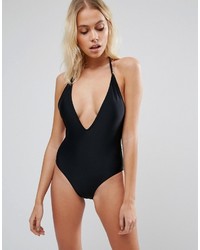 Little Mistress Plunge Swimsuit With Chain Detail
