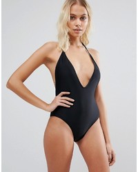 Little Mistress Plunge Swimsuit With Chain Detail