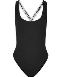 Off-White Ribbed Swimsuit
