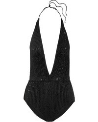 Oseree Sequined Halterneck Swimsuit