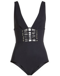 Zimmermann Tulsi Swimsuit With Lace Up Panel