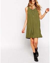 Asos Collection Swing Dress With Twist Back