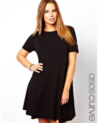 Asos Curve Swing Dress With Short Sleeves