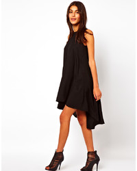 Asos Sleeveless Swing Dress With Dipped Back