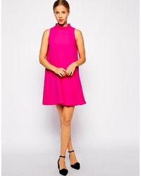 Asos Collection Swing Dress With Funnel Neck
