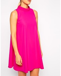Asos Collection Swing Dress With Funnel Neck