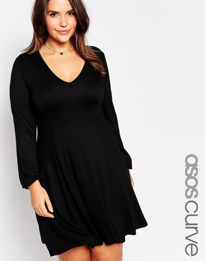 Women's Printed Wear Large Swing Dress (Black, XL) on eBid