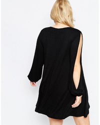 Asos Curve Swing Dress With Slit Sleeves
