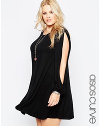 Asos Curve Swing Dress With Slit Sleeves
