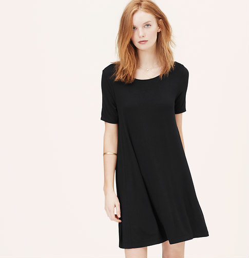 Short Sleeve Trapeze Dress