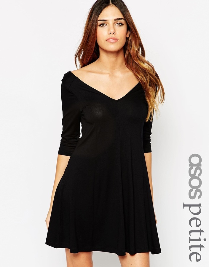 40 Asos Petite Half Sleeve Swing Dress