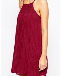 Fashion Union Pleated Swing Dress With Halter Neck