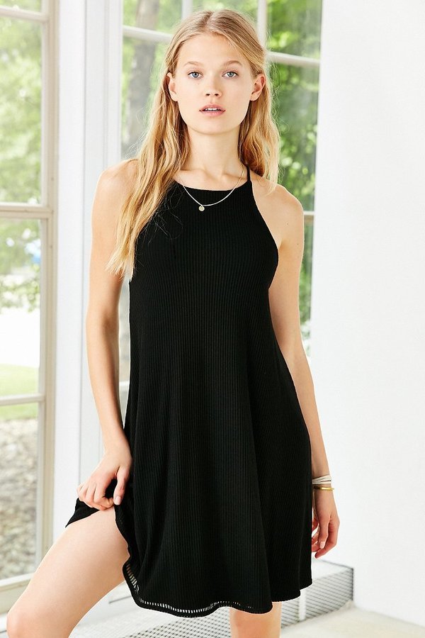 Silence & Noise Silence Noise Ribbed Swing Dress, $54, Urban Outfitters