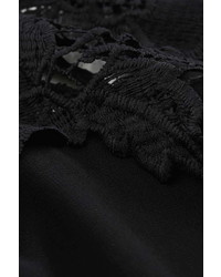 Wallis Black Crochet Swing Dress