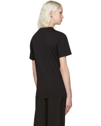 MCQ Alexander Ueen Black Embroidered Swallows T Shirt