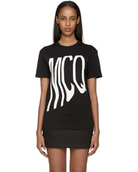 MCQ Alexander Ueen Black Wavy Logo T Shirt