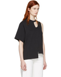 Facetasm Black Asymmetry T Shirt