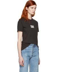 Vetements Black Hanes Edition Quick Made T Shirt
