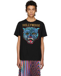 Gucci Black Hollywood Tiger T Shirt