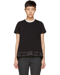 Sacai Black Layered T Shirt