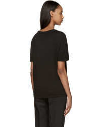 Earnest Sewn Black Linen Julia T Shirt