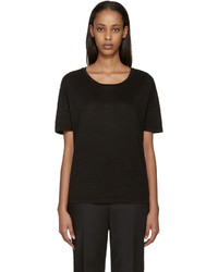 Earnest Sewn Black Linen Julia T Shirt