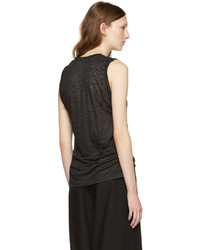 Isabel Marant Black Linen Maik T Shirt
