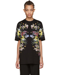 Givenchy Black Paradise Flowers T Shirt