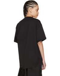MARQUES ALMEIDA Black Side Cord T Shirt