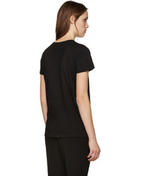 Proenza Schouler Black Slub Cotton T Shirt