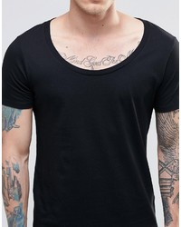 Asos Brand T Shirt With Deep Scoop Neck
