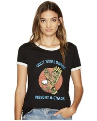 Obey Chaos Eagle Ringer Tee T Shirt
