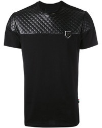 Philipp Plein Classic Quilted Shoulder T Shirt