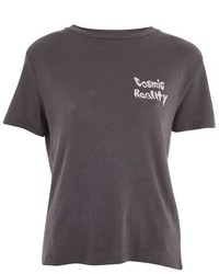 Topshop Cosmic Reality Slogan T Shirt