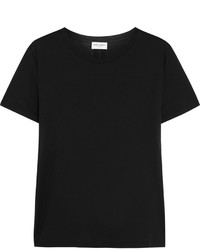 Saint Laurent Cotton Jersey T Shirt Black