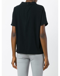 Eleventy Cut Out Round Neck T Shirt
