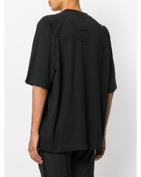 Y-3 Distorted Text T Shirt