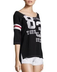 Free People Dream Player Off The Shoulder Cotton Tee