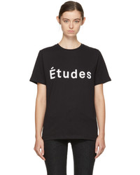 Etudes Black Page Logo T Shirt