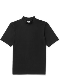Acne Studios Fons Cotton Jersey Mock Neck T Shirt