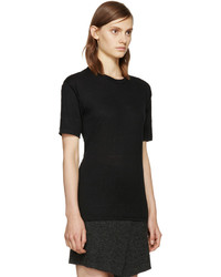 Etoile Isabel Marant Isabel Marant Etoile Black Linen Keiran T Shirt