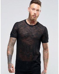 Asos Knitted T Shirt In Sheer Yarn