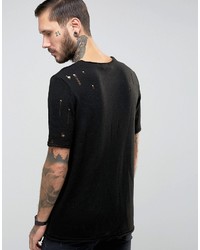 Asos Knitted T Shirt With Laddering