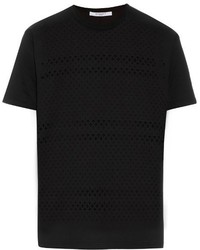 Givenchy Laser Cut Cross Cotton T Shirt