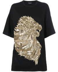 Balmain Lion Embossed T Shirt