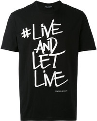 Neil Barrett Live And Let Live T Shirt