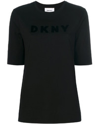 DKNY Logo Embroidered T Shirt